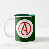 2 Couleurs Tasse athée de logo (Gauche)