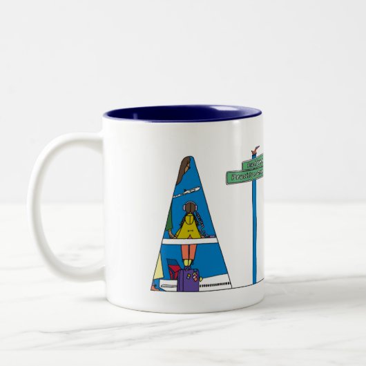 2 Couleurs Tasse | ATLANTA, GA (ATL) (Gauche)