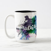2 Couleurs Tasse autoimmune d'éclaboussure de tribu (Gauche)