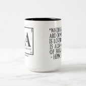 2 Couleurs Tasse auxiliaire (PA) de médecin, avec la citation (Centre)