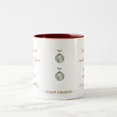 2 Couleurs Tasse avec citation de Einstein Regardez profondém (Centre)