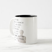 2 Couleurs Tasse avec citation de Marc Aurèle (Devant gauche)