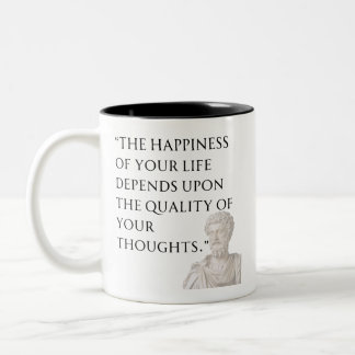 2 Couleurs Tasse avec citation de Marc Aurèle