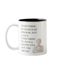 Tasse avec citation de Marc Aurèle