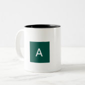 2 Couleurs tasse avec image et texte (Devant gauche)