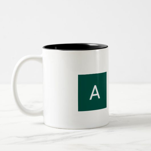 2 Couleurs tasse avec image et texte (Gauche)