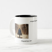 2 Couleurs tasse avec image et texte (Devant gauche)