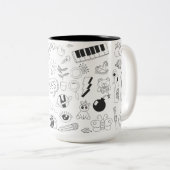 2 Couleurs Tasse avec jolie image (Devant droit)