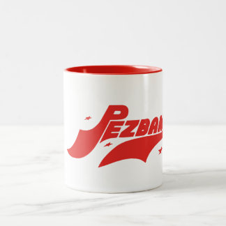 2 Couleurs Tasse avec le logo de biais classique de Pezband
