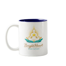 Tasse avec le logo de méditation Brightheart mascu