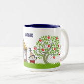 2 Couleurs Tasse avec les cosaques ukrainiens (Devant droit)