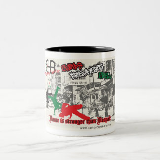 2 Couleurs Tasse avec l'illustration conçue par Chantal