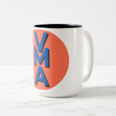 2 Couleurs tasse avec logo (Devant droit)