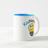 2 Couleurs Tasse avec logo KaiNexus Ofie (Devant droit)