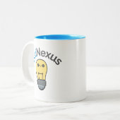 2 Couleurs Tasse avec logo KaiNexus Ofie (Devant gauche)