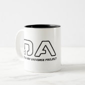 2 Couleurs Tasse avec logo OA de base et graphique (Devant gauche)