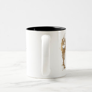2 Couleurs tasse avec loup