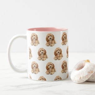 2 Couleurs Tasse avec photo de chien personnalisée Cadeau p
