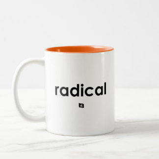 2 Couleurs Tasse avec slogan radical pour droitier