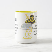 2 Couleurs Tasse avec versets de la Bible (Centre)