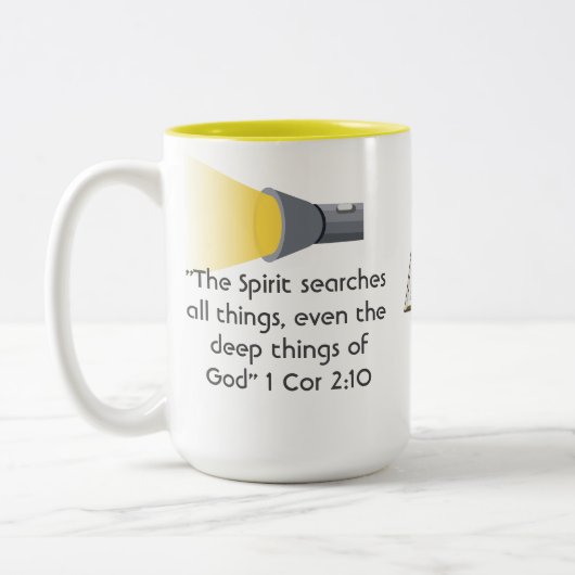 2 Couleurs Tasse avec versets de la Bible (Gauche)