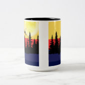 2 Couleurs Tasse Avion de Nuit (Centre)