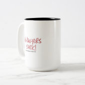 2 Couleurs Tasse Avocats Sont Nuls (Devant gauche)