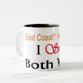 2 Couleurs Tasse "balancez les deux manières" (Devant gauche)