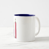 2 Couleurs Tasse | BALTIMORE, DM (BWI) (Devant droit)