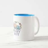 2 Couleurs Tasse - Bébé Garçon (Devant droit)