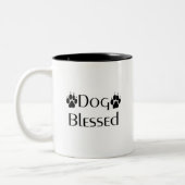 2 Couleurs Tasse bénie par chien (Gauche)