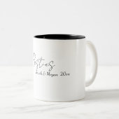 2 Couleurs Tasse Besties (Devant droit)