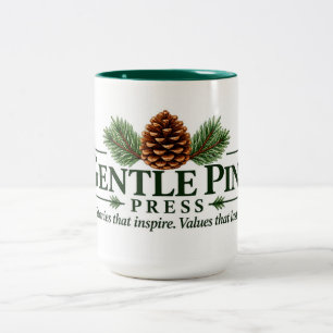 2 Couleurs Tasse bicolore au logo de Gentle Pine Press