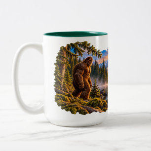 2 Couleurs Tasse bicolore Bigfoot Mountain Reflections