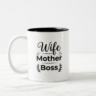 2 Couleurs Tasse bicolore Boss Maman