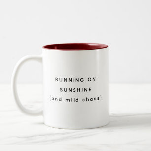 2 Couleurs Tasse Bicolore Humeur Heureuse Fonctionnant Sur La
