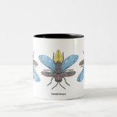 2 Couleurs Tasse bicolore Lucioles (Centre)