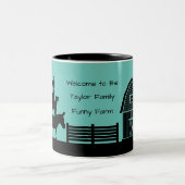 2 Couleurs Tasse Bienvenue à la Ferme Drôle (Centre)