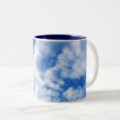 2 Couleurs Tasse Billowy de nuages (Devant droit)