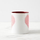 2 Couleurs Tasse binaire de coeur (Centre)