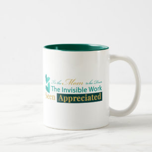 2 Couleurs Tasse blanche avec citation "Vue & Appréciée" pour