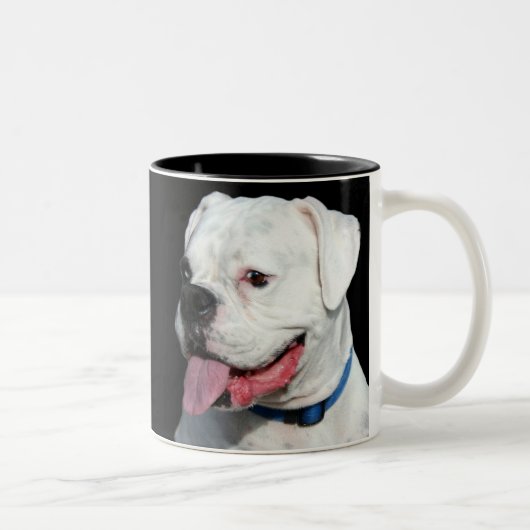 2 Couleurs Tasse blanche de boxeur (Droit)