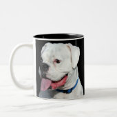 2 Couleurs Tasse blanche de boxeur (Gauche)