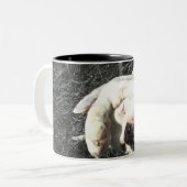 2 Couleurs Tasse blanche de boxeur (Devant gauche)