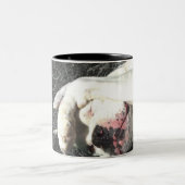 2 Couleurs Tasse blanche de boxeur (Centre)