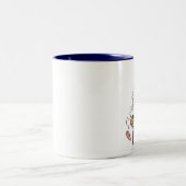 2 Couleurs Tasse blanche de lapin (Centre)