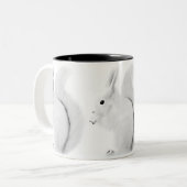 2 Couleurs Tasse blanche d'écureuil (Devant gauche)
