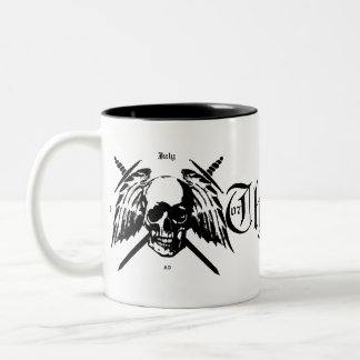 2 Couleurs tasse blanche noire de bâtards