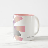 2 Couleurs Tasse blanche pelucheuse de chat (Devant droit)