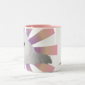 2 Couleurs Tasse blanche pelucheuse de chat (Centre)